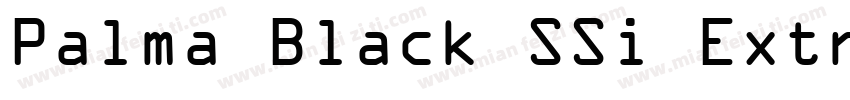 Palma Black SSi Extr字体转换